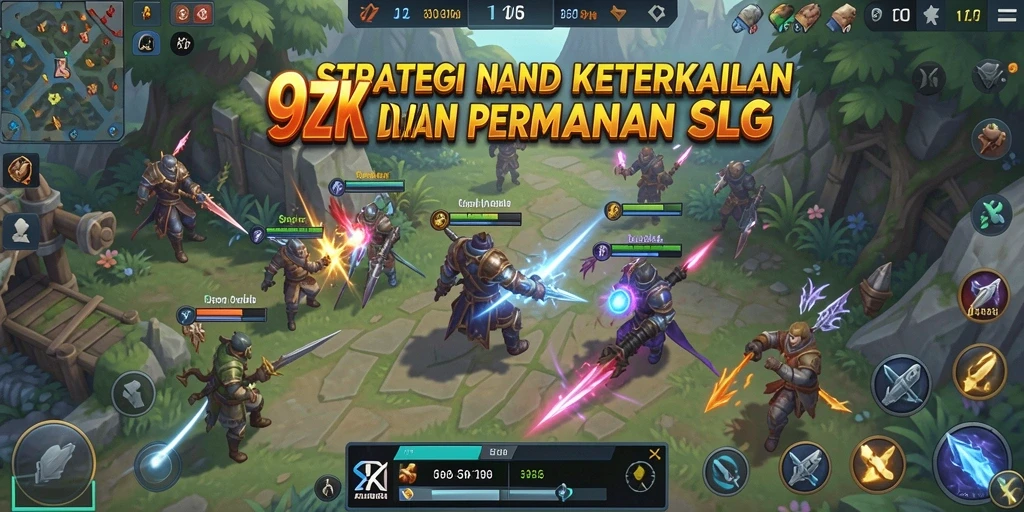 Tampilan gameplay seru dalam <strong>9ZK</strong> dengan pertarungan taktis yang mendebarkan.