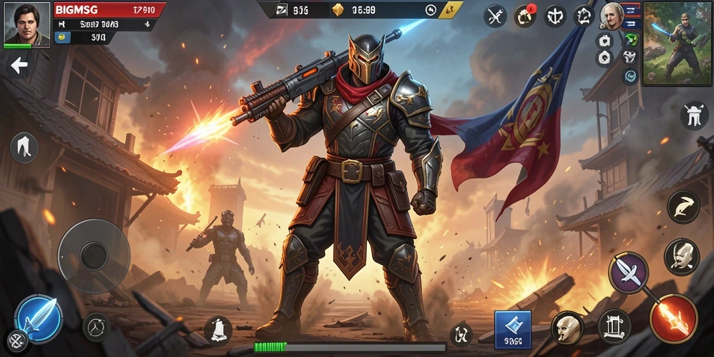 Tampilan menarik dari gameplay BIGMSG yang mendebarkan.