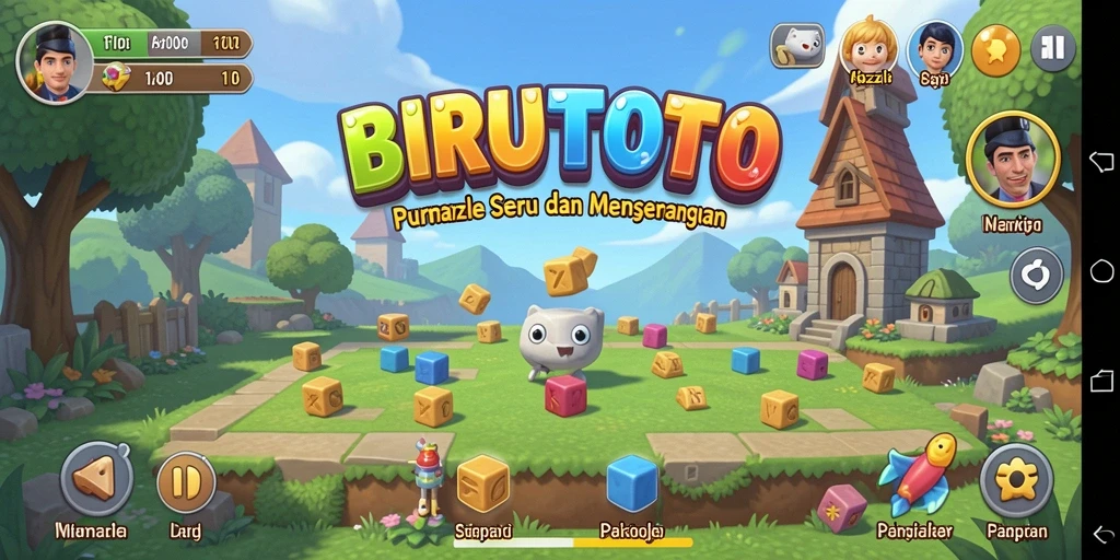 Tampilan gameplay BIRUTOTO yang menarik dan penuh tantangan.