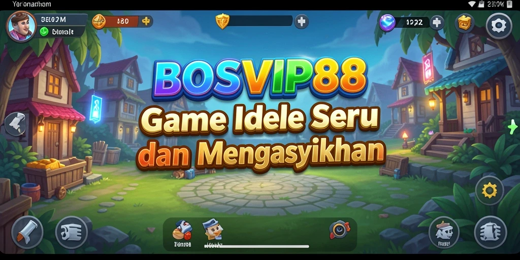 Tampilan gameplay BOSVIP88 saat karakter beraksi dalam mode Idle.