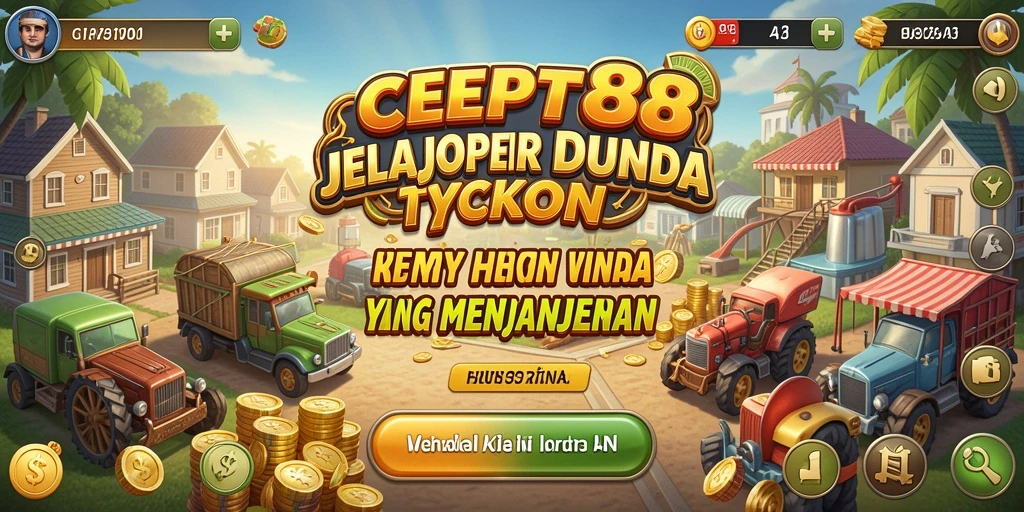 Screenshot gameplay CEPAT88 dengan elemen Tycoon yang menarik.