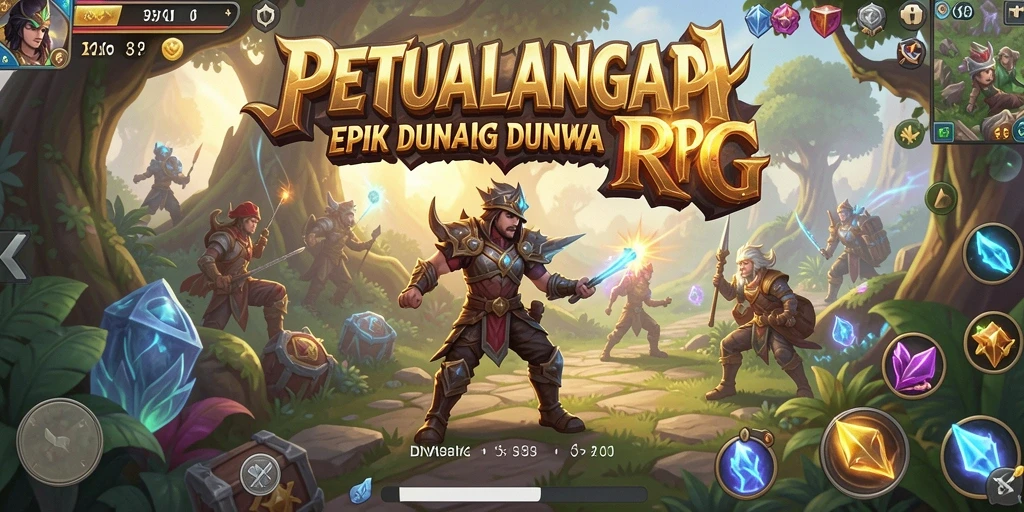 Tampilan gameplay DYO1 yang menarik dan penuh aksi RPG.