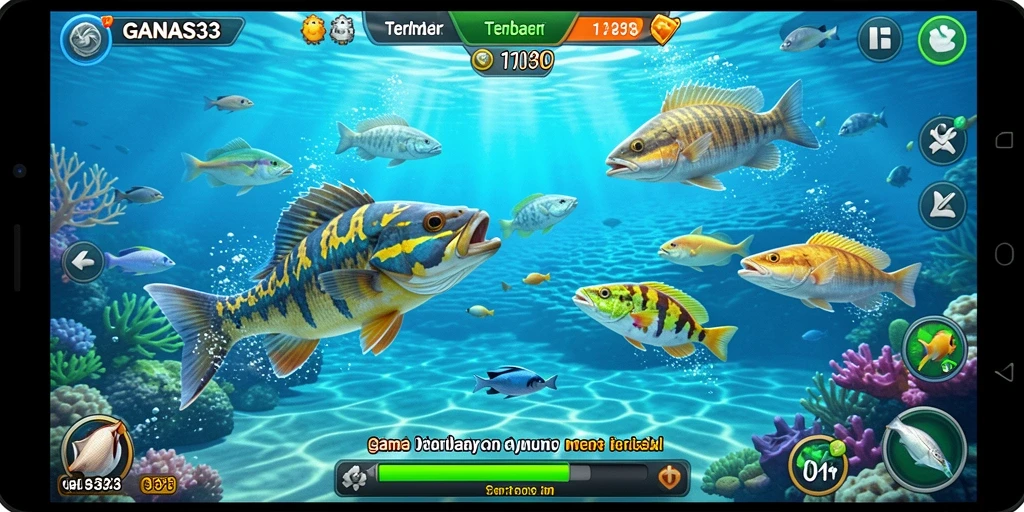 Gameplay seru menembak ikan di lautan penuh warna.