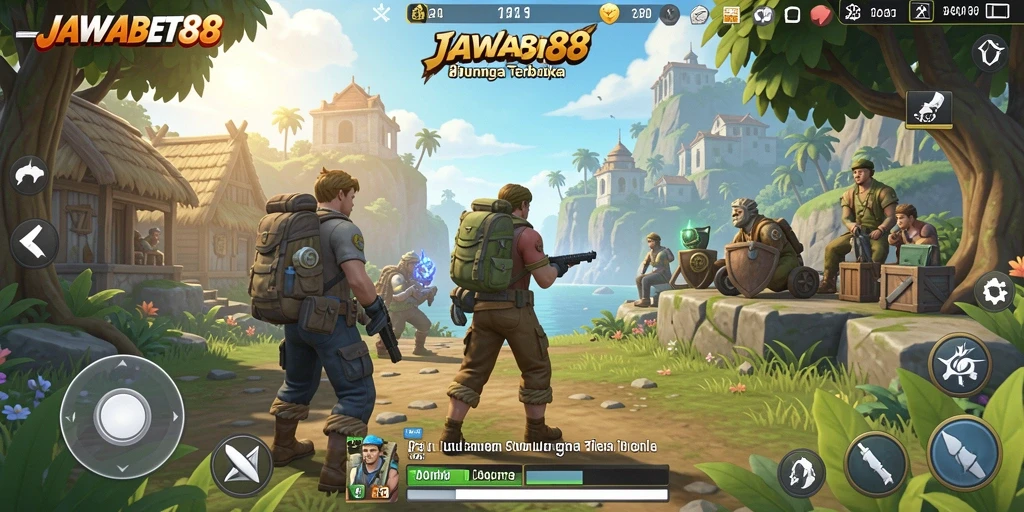 Tampilan gameplay seru di dunia terbuka JAWABET88 dengan grafis menawan.