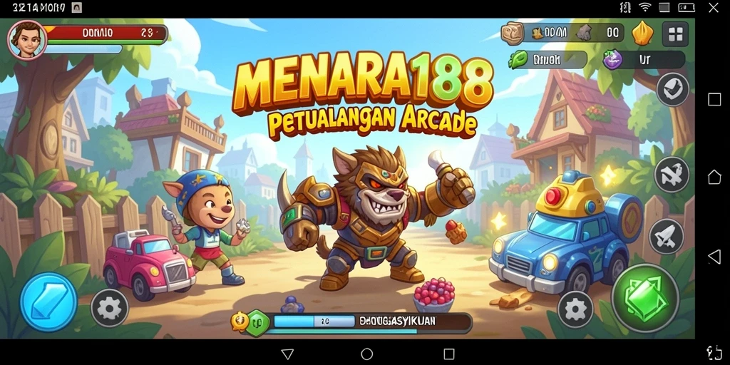 Tampilan menara tinggi yang menantang untuk dijelajahi dalam gameplay.