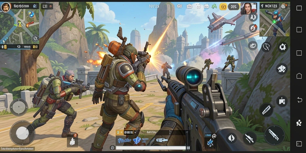 Gameplay menarik dan karakter berwarna-warni dalam NOX123.