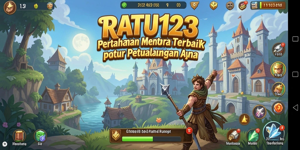 Tampilan gameplay <strong>RATU123</strong> yang mendebarkan dalam pertempuran Tower Defense.